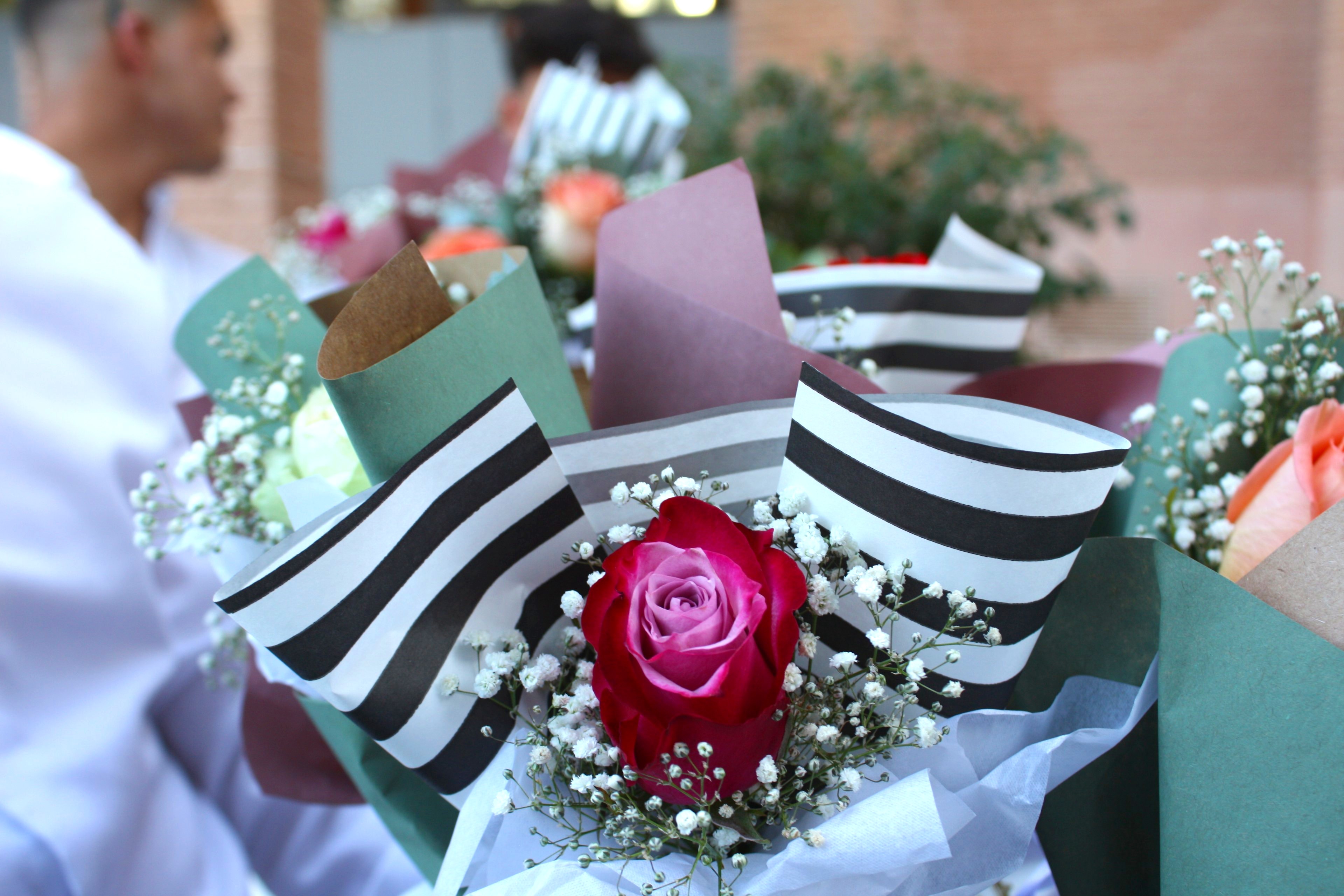 Flores frescas y coloridas